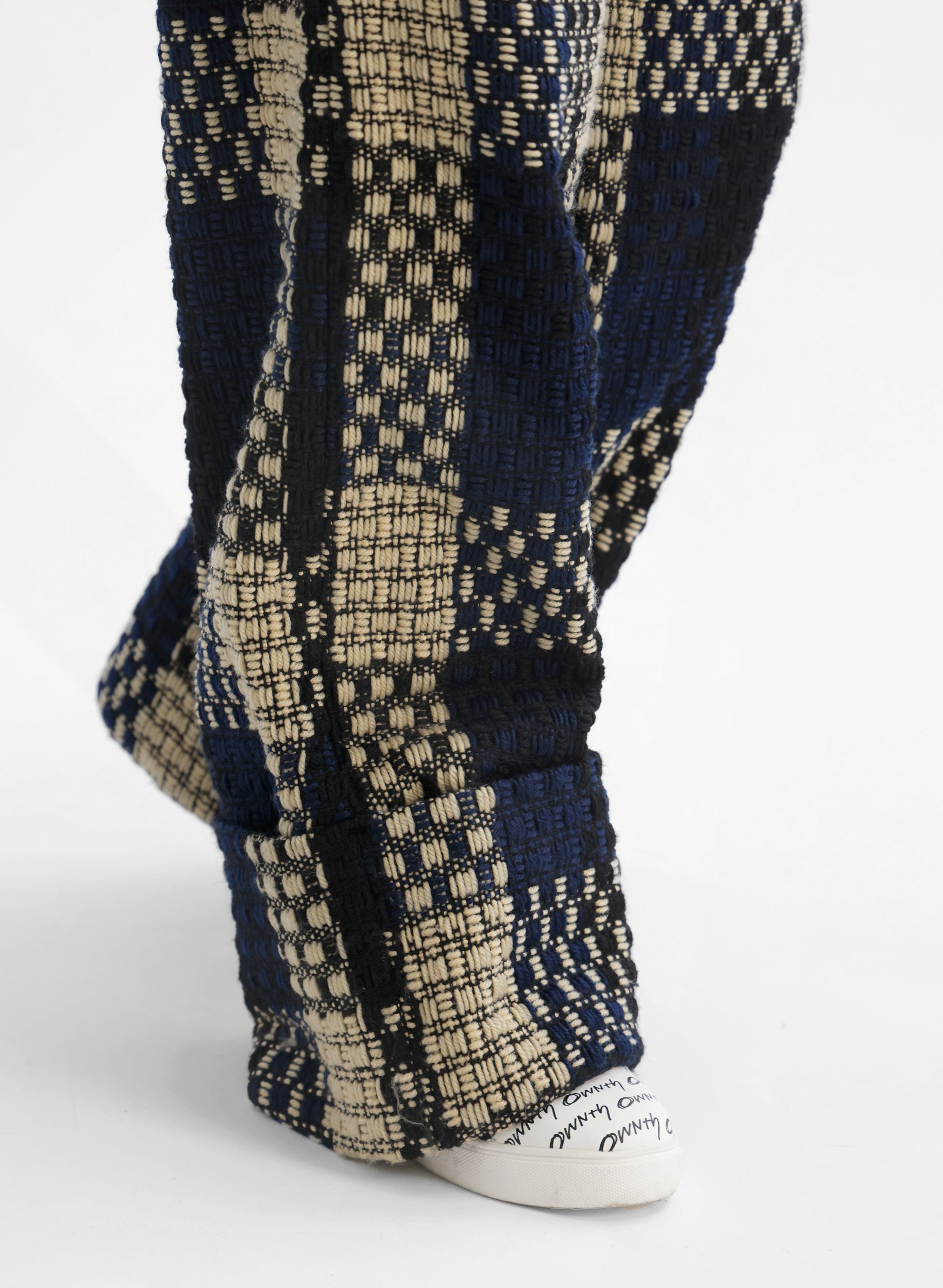 OWNth(オンス) ツイードワイドパンツ きれいめ レディース ブラック 黒