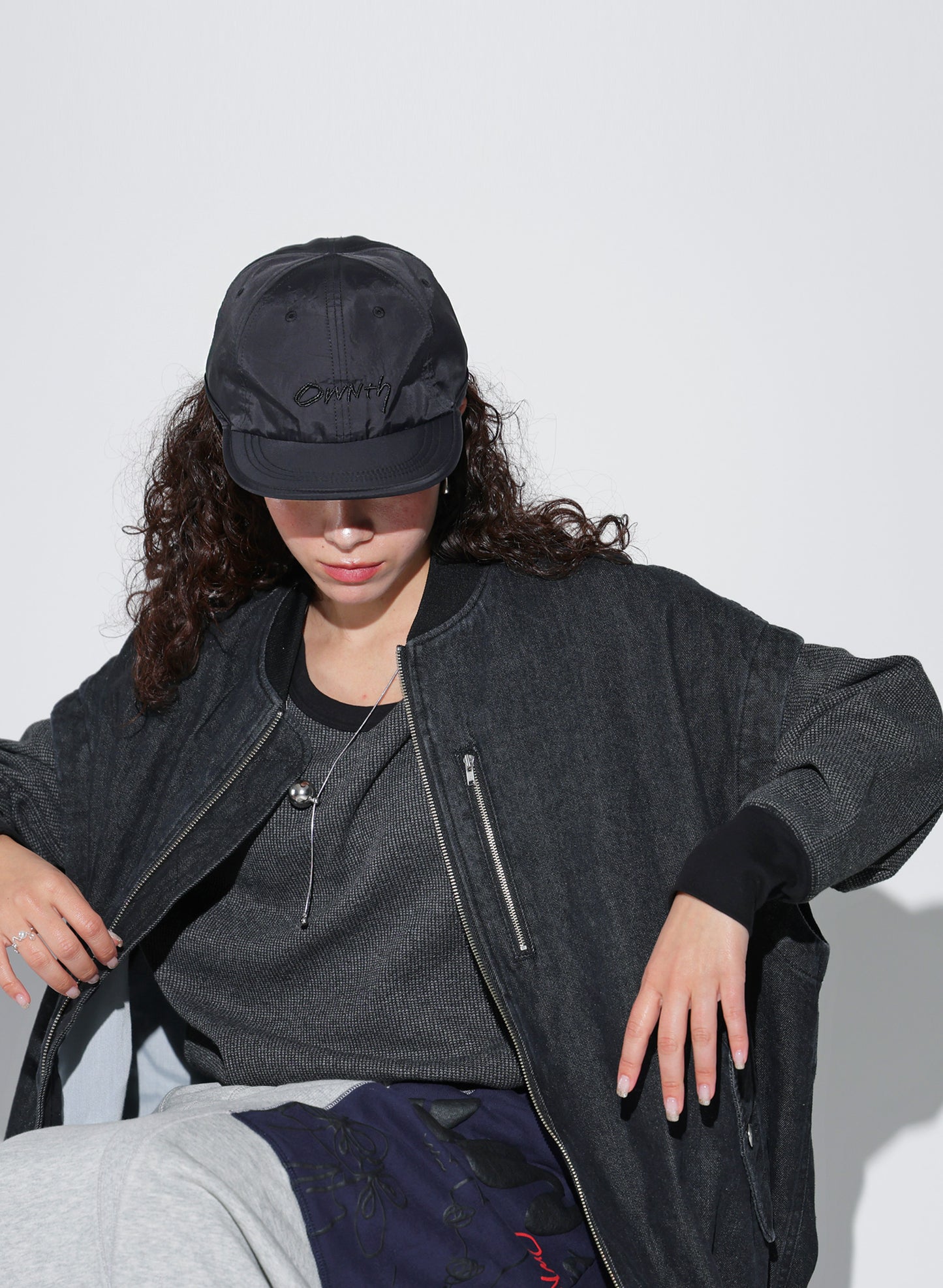 OWNth(オンス) OWNthロゴキャップ きれいめ ユニセックス ブラック 黒