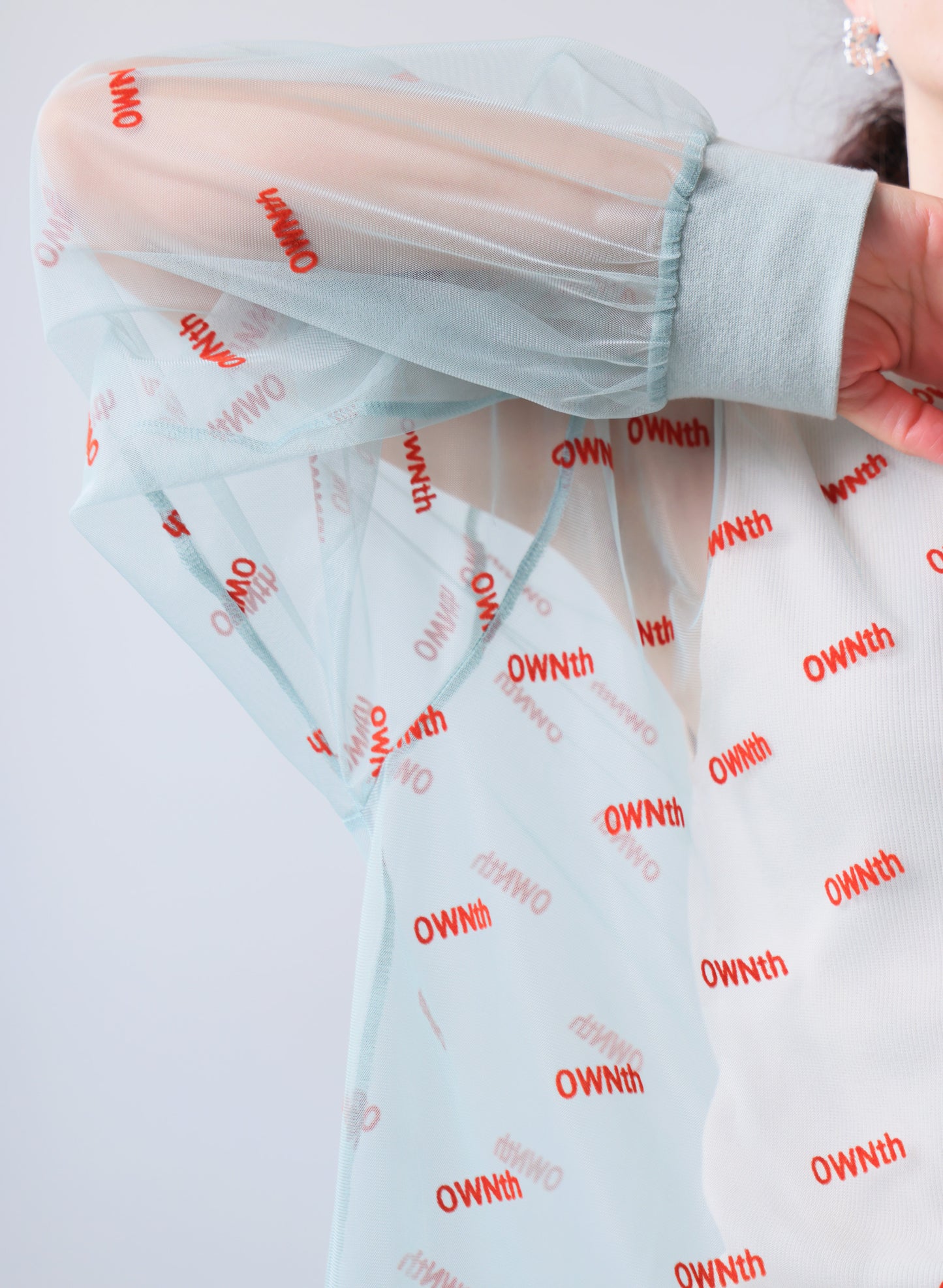 OWNth(オンス) フロッキーシアートップス きれいめ レディース ミント