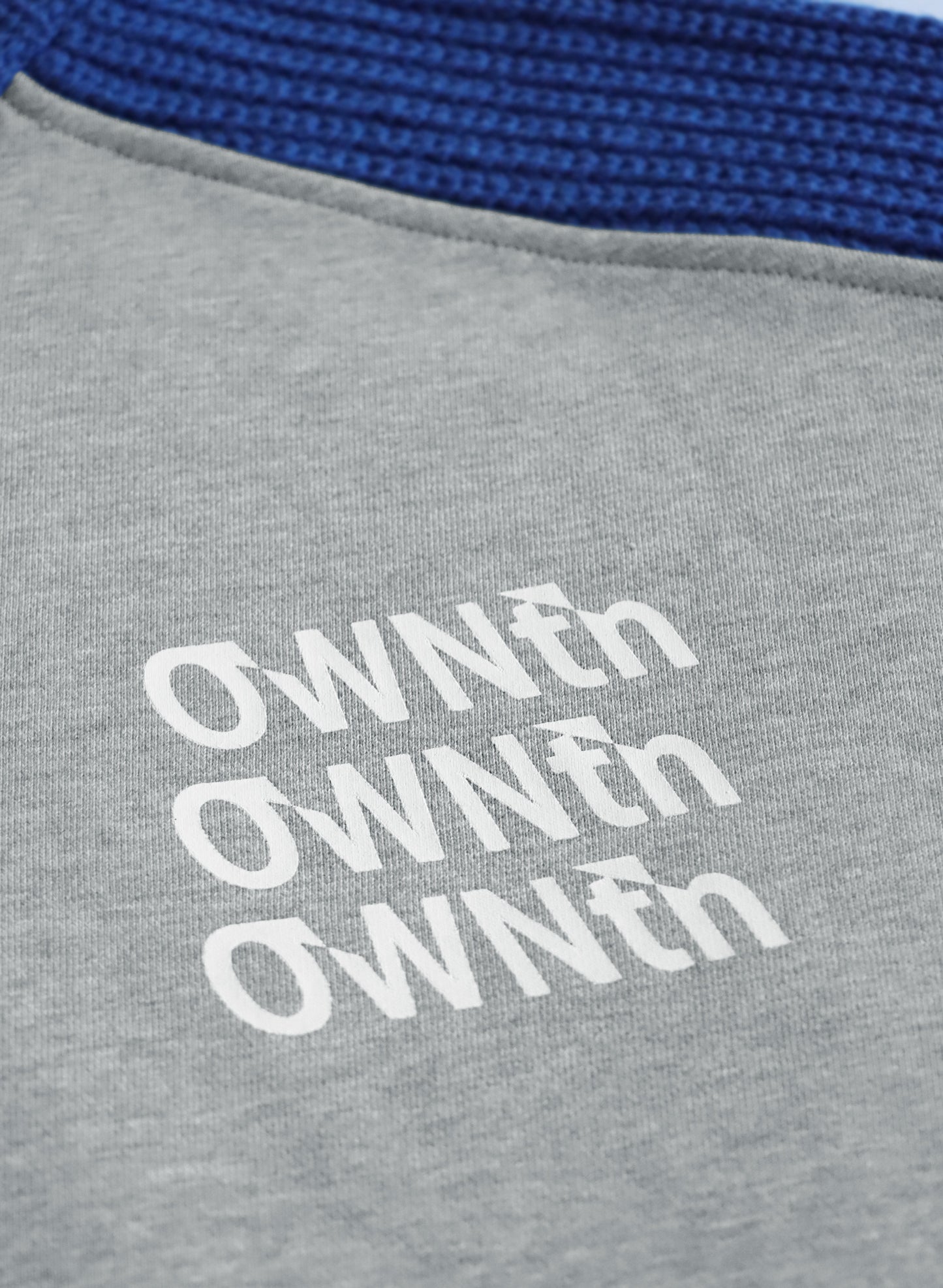 OWNth(オンス) ニット切替ロゴプルオーバー きれいめ ユニセックス グレー