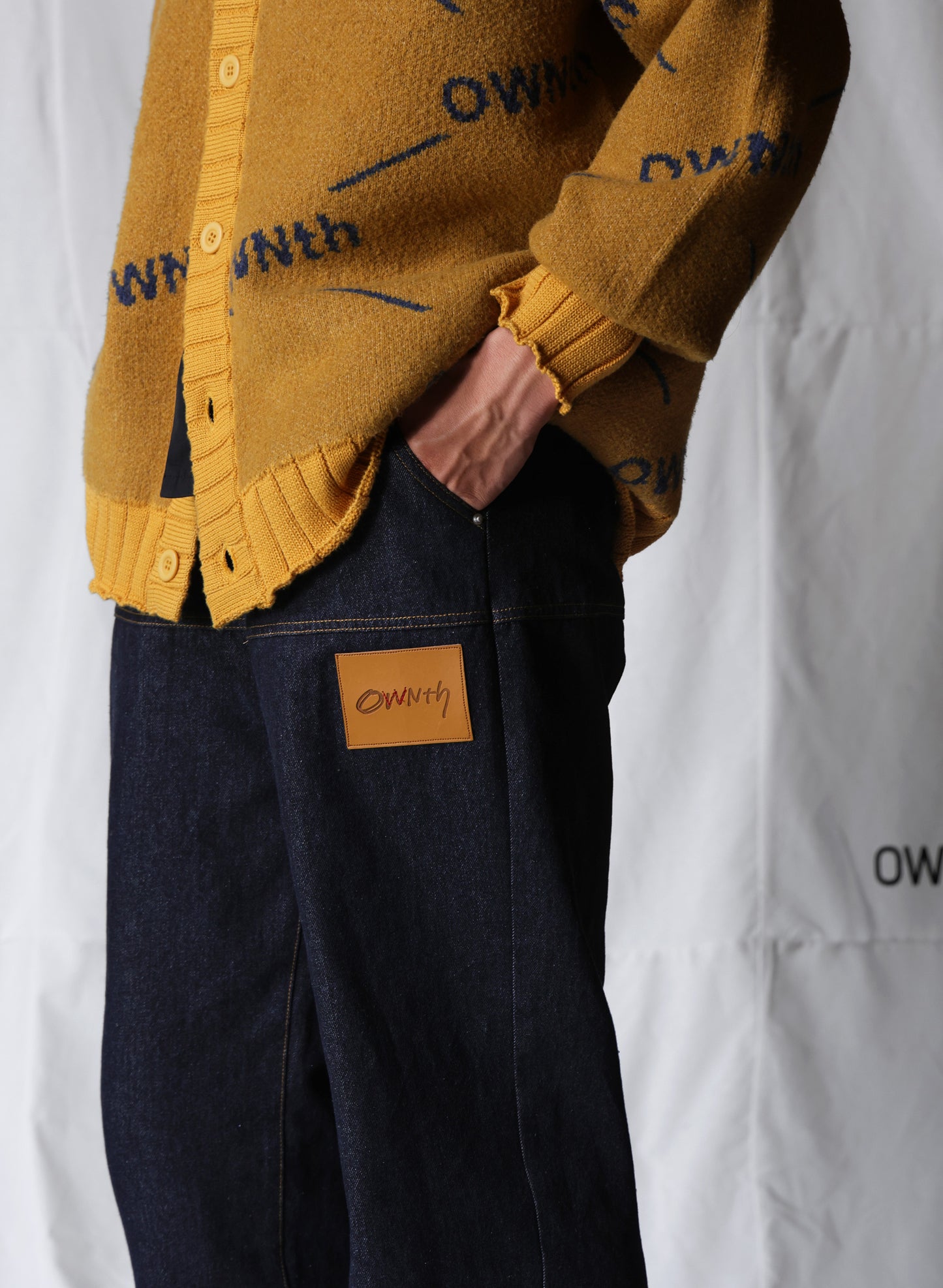 OWNth(オンス) デニムストレートパンツ きれいめ ユニセックス インディゴ