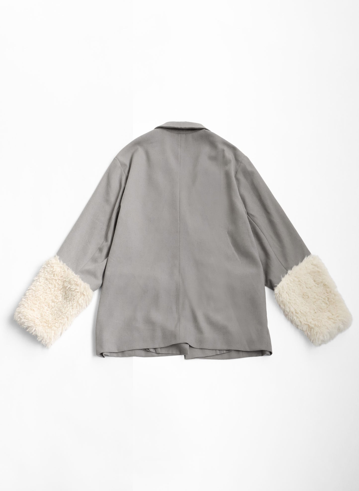 OWNth(オンス) ファードッキングテーラードジャケット きれいめ レディース グレー