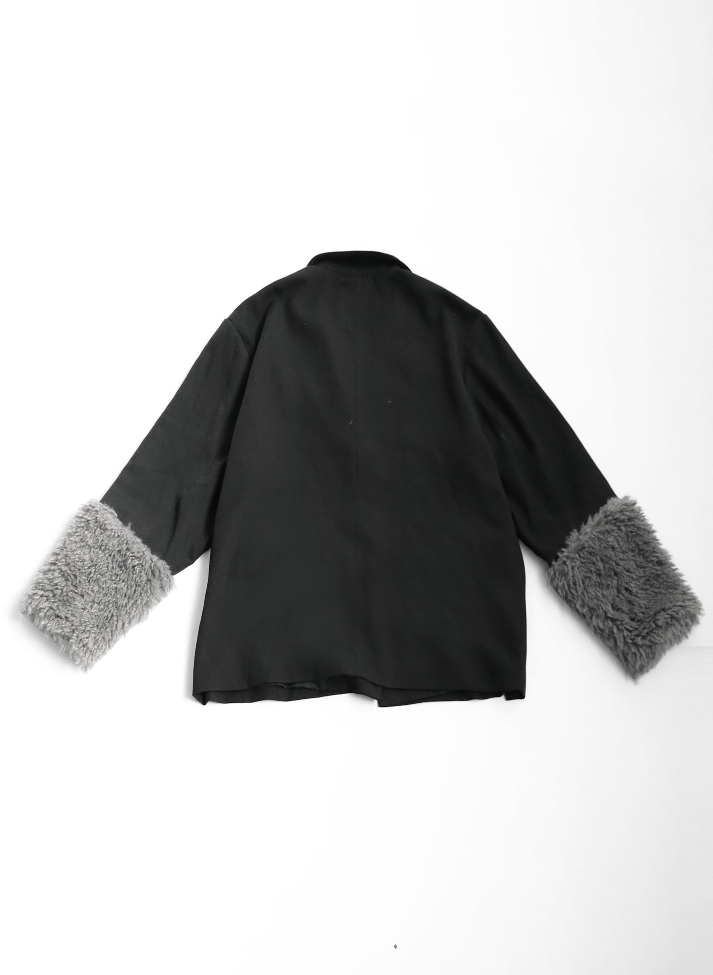 OWNth(オンス) ファードッキングテーラードジャケット きれいめ レディース ブラック 黒