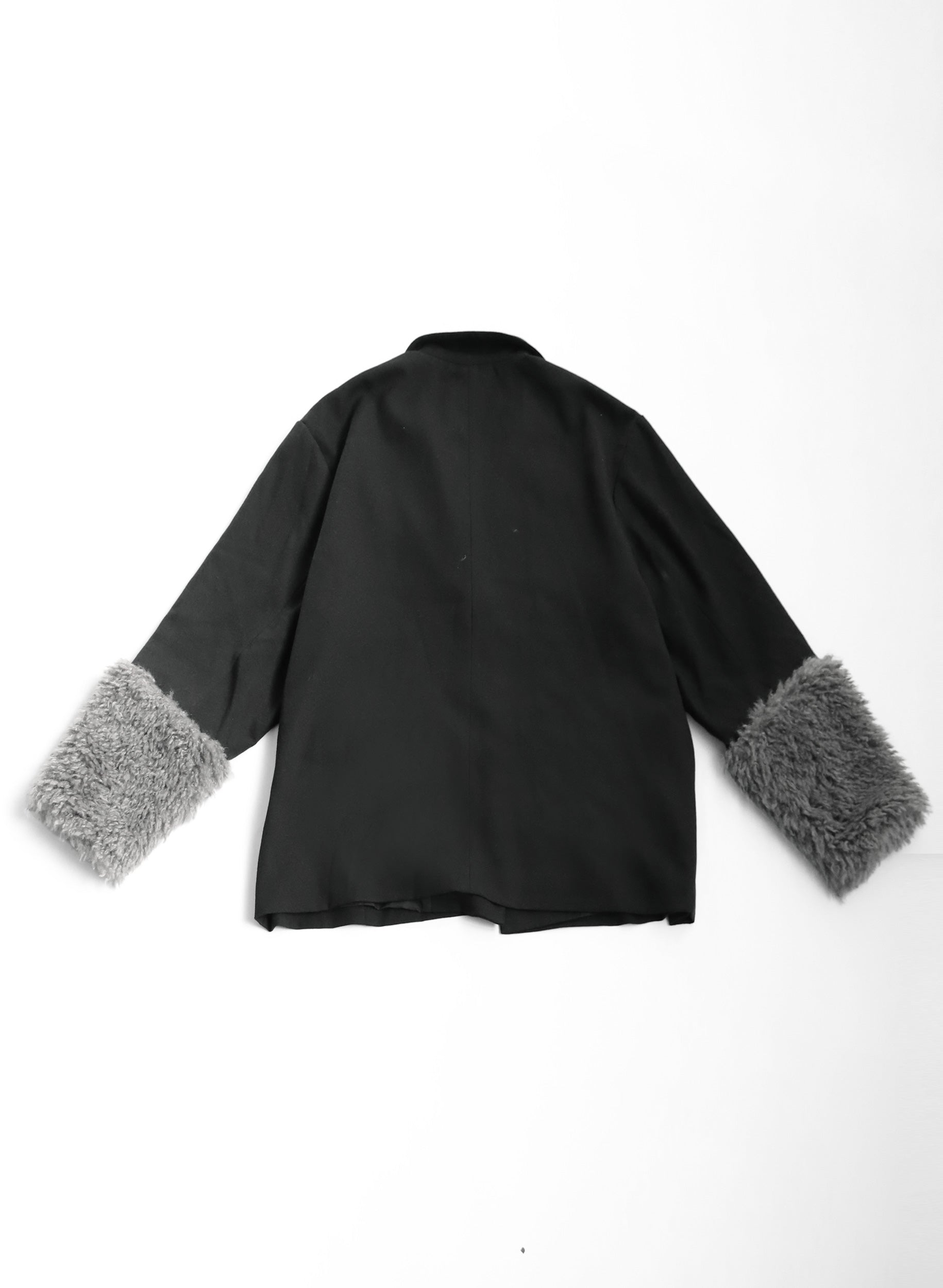 OWNth(オンス) ファードッキングテーラードジャケット きれいめ レディース ブラック 黒