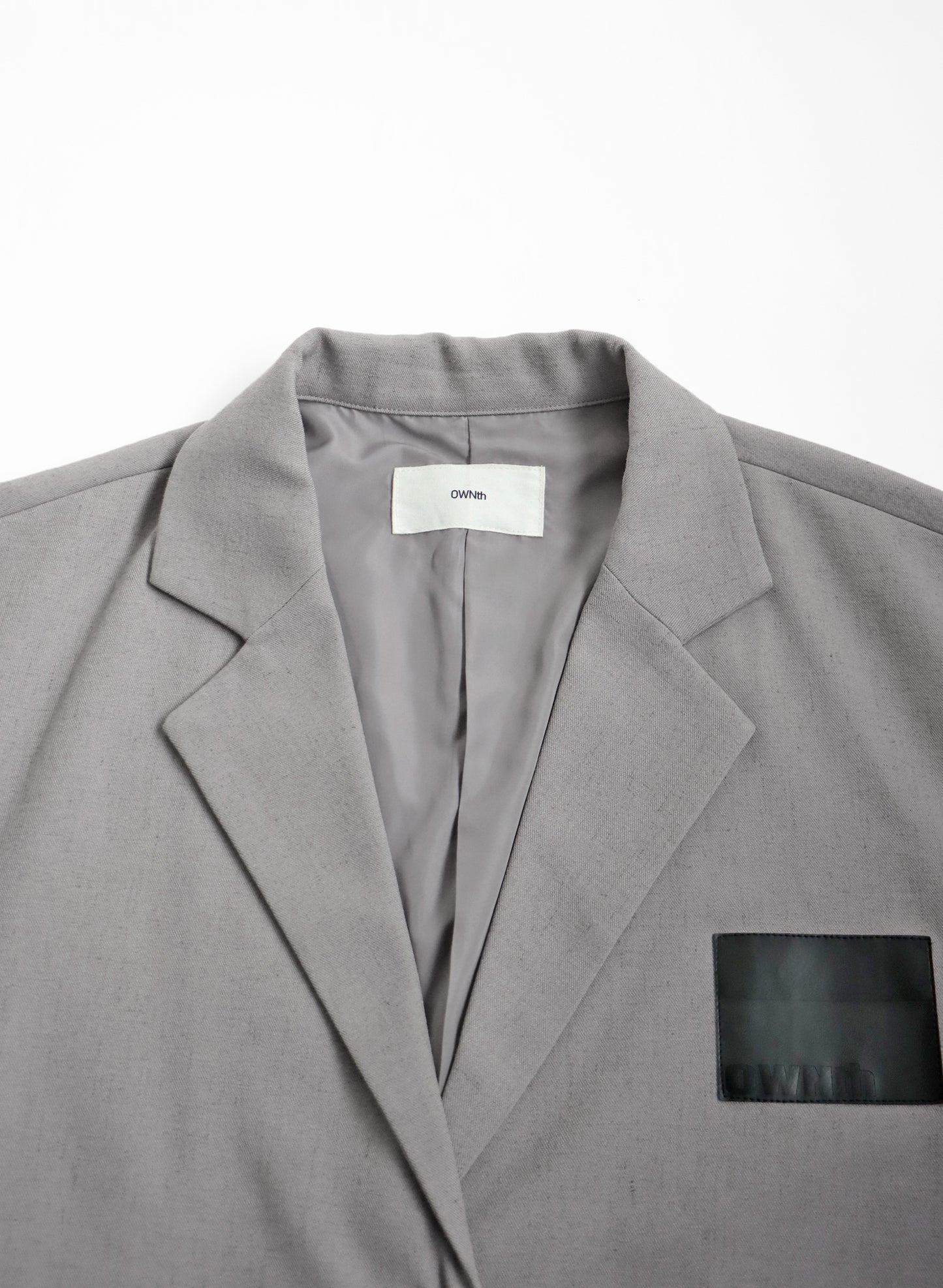 OWNth(オンス) ファードッキングテーラードジャケット きれいめ レディース グレー