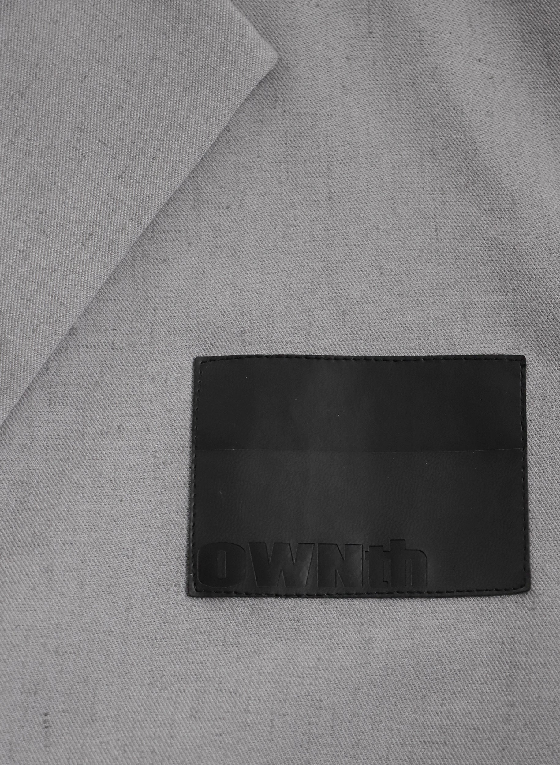 OWNth(オンス) ファードッキングテーラードジャケット きれいめ レディース グレー