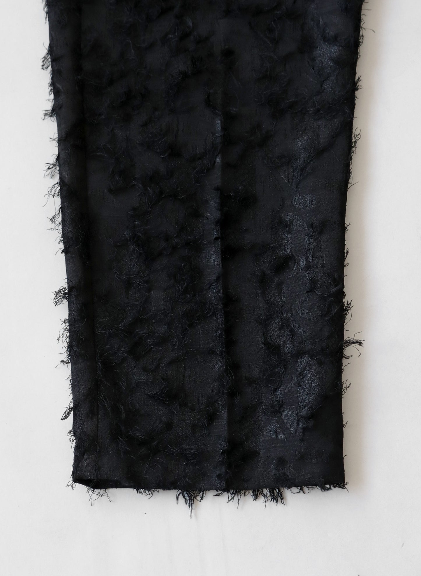 OWNth(オンス) フリンジジャガードワイドストレートパンツ きれいめ レディース 裾