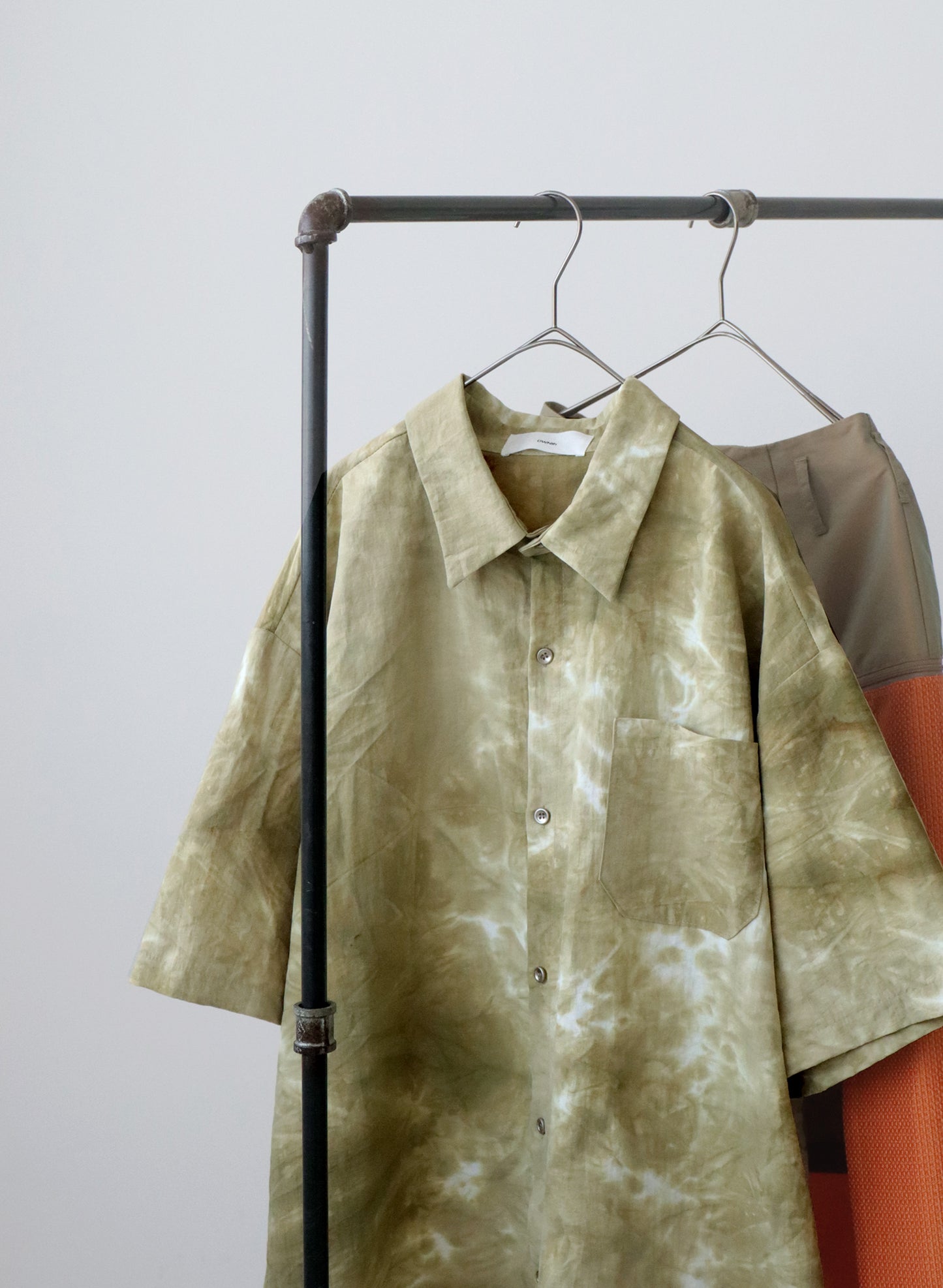 OWNth(オンス) タイダイ染めオーバーシャツ きれいめ レディース マスタード