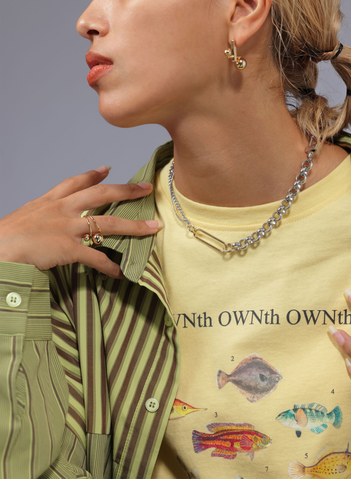 OWNth(オンス) ボールモチーフリング きれいめ レディース ゴールド