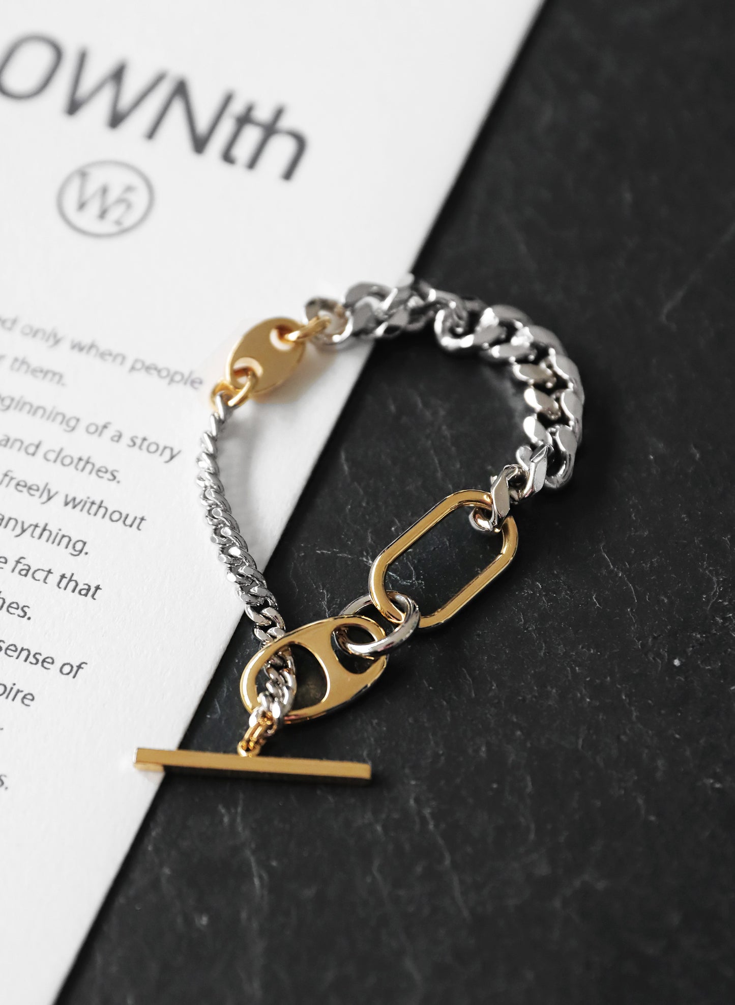 OWNth(オンス) チェーンブレスレット きれいめ レディース シルバー