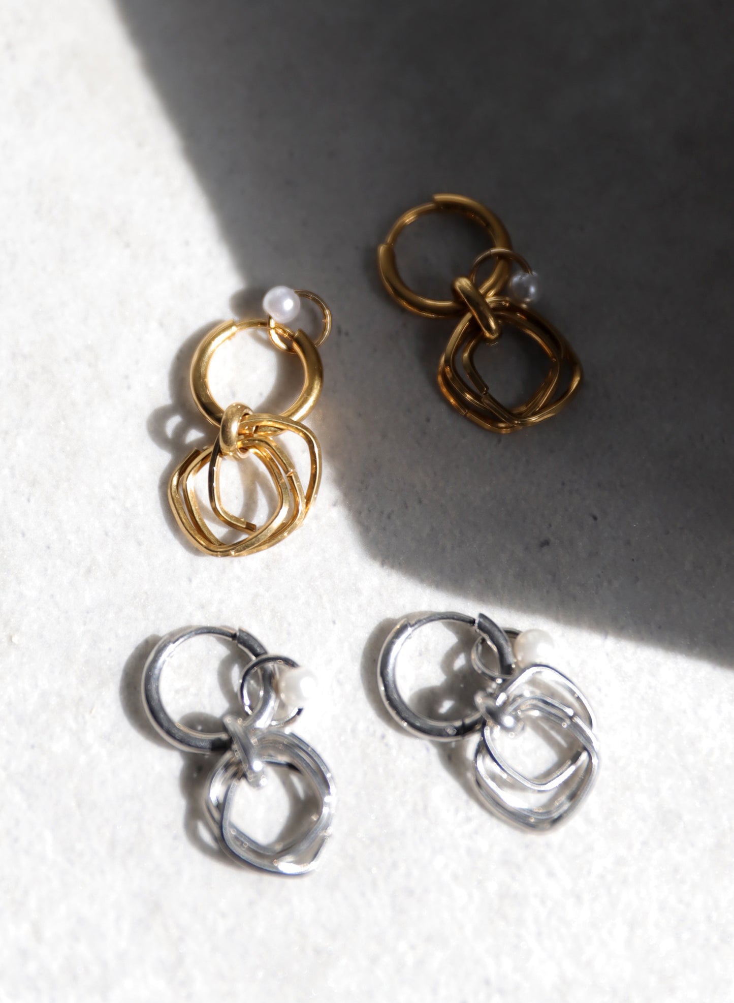 OWNth(オンス) 2WAYノットデザインパールピアス きれいめ レディース