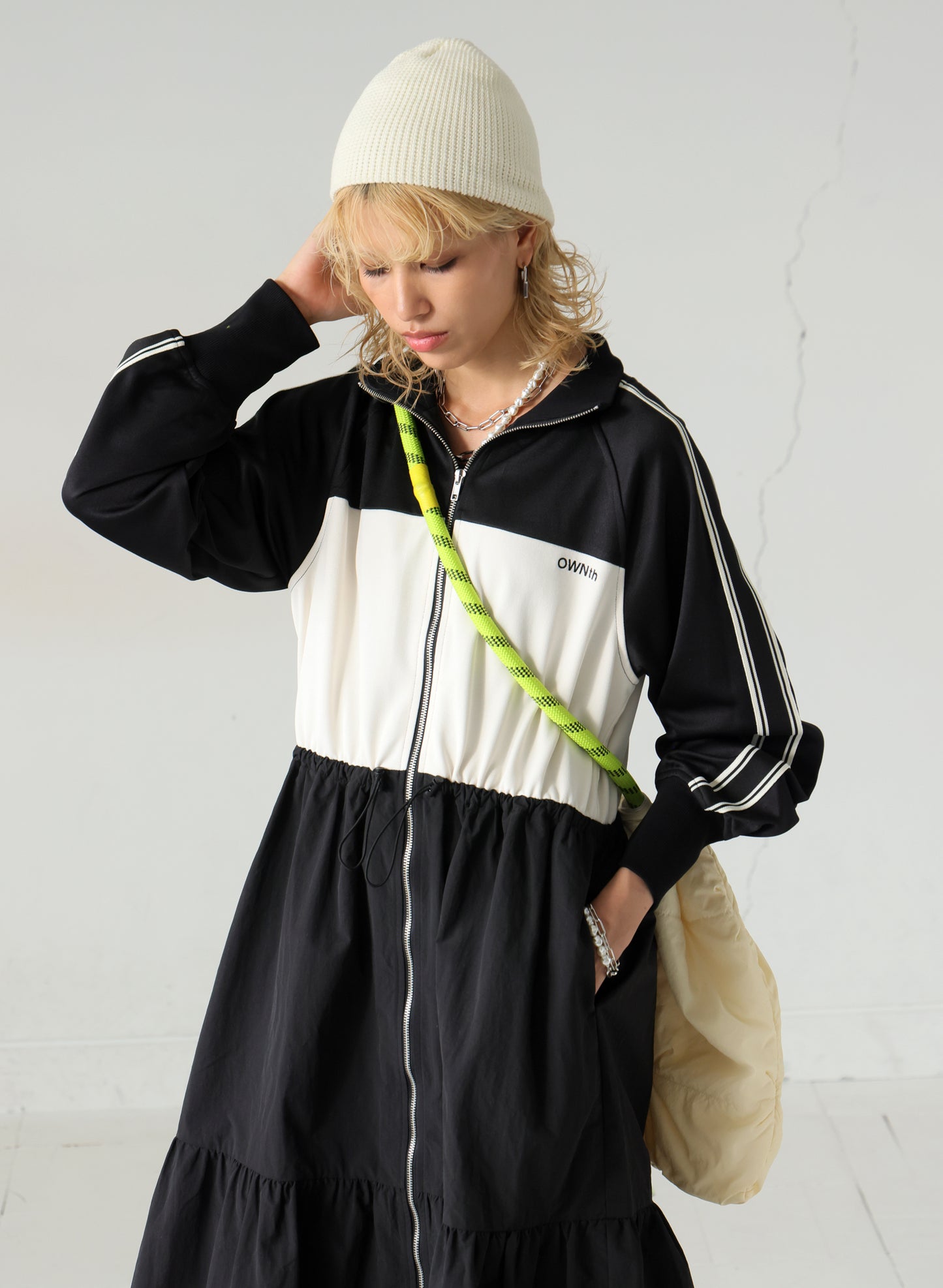 OWNth(オンス) パール×ボリュームチェーン2連ネックレス きれいめ レディース ゴールド