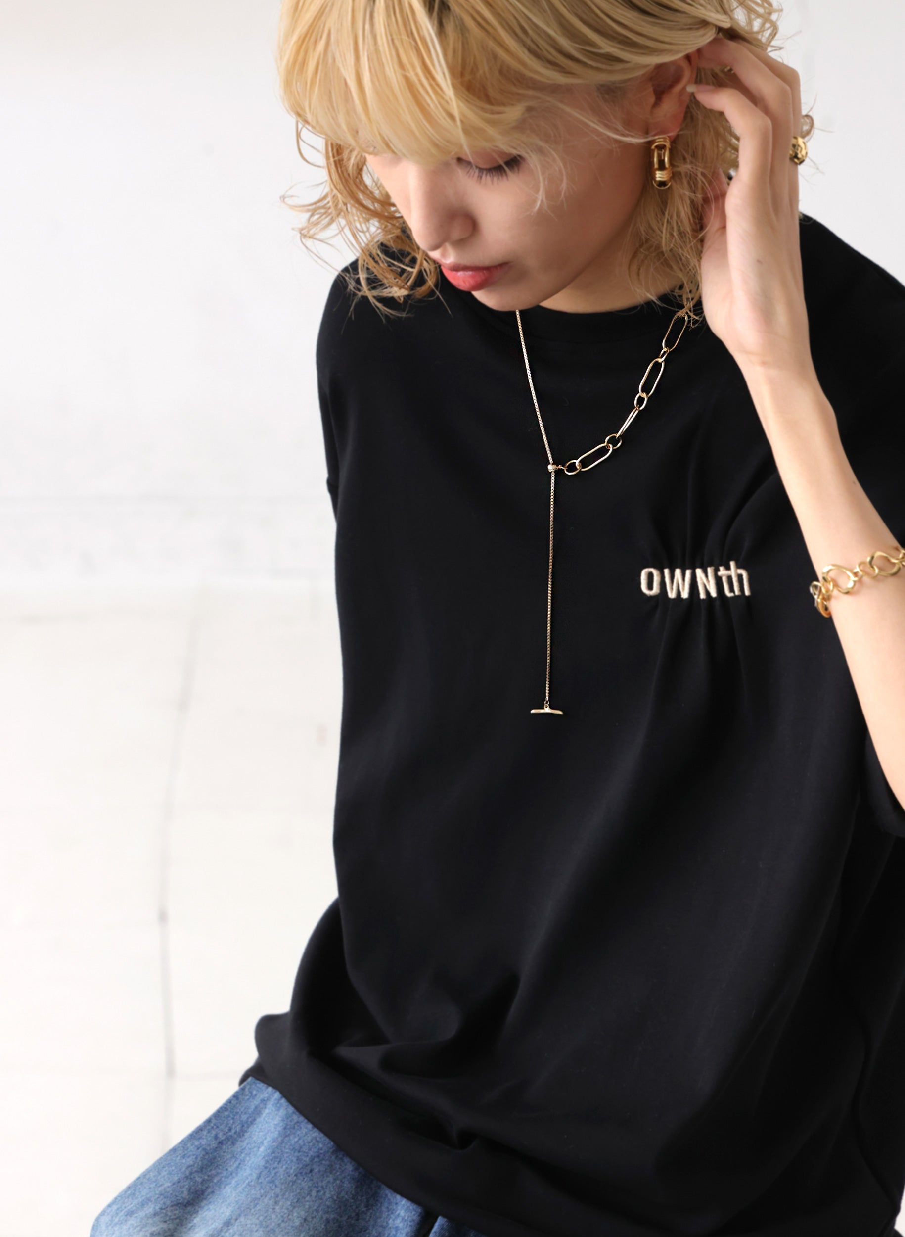 OWNth(オンス) ロングネックレス きれいめ レディース ゴールド