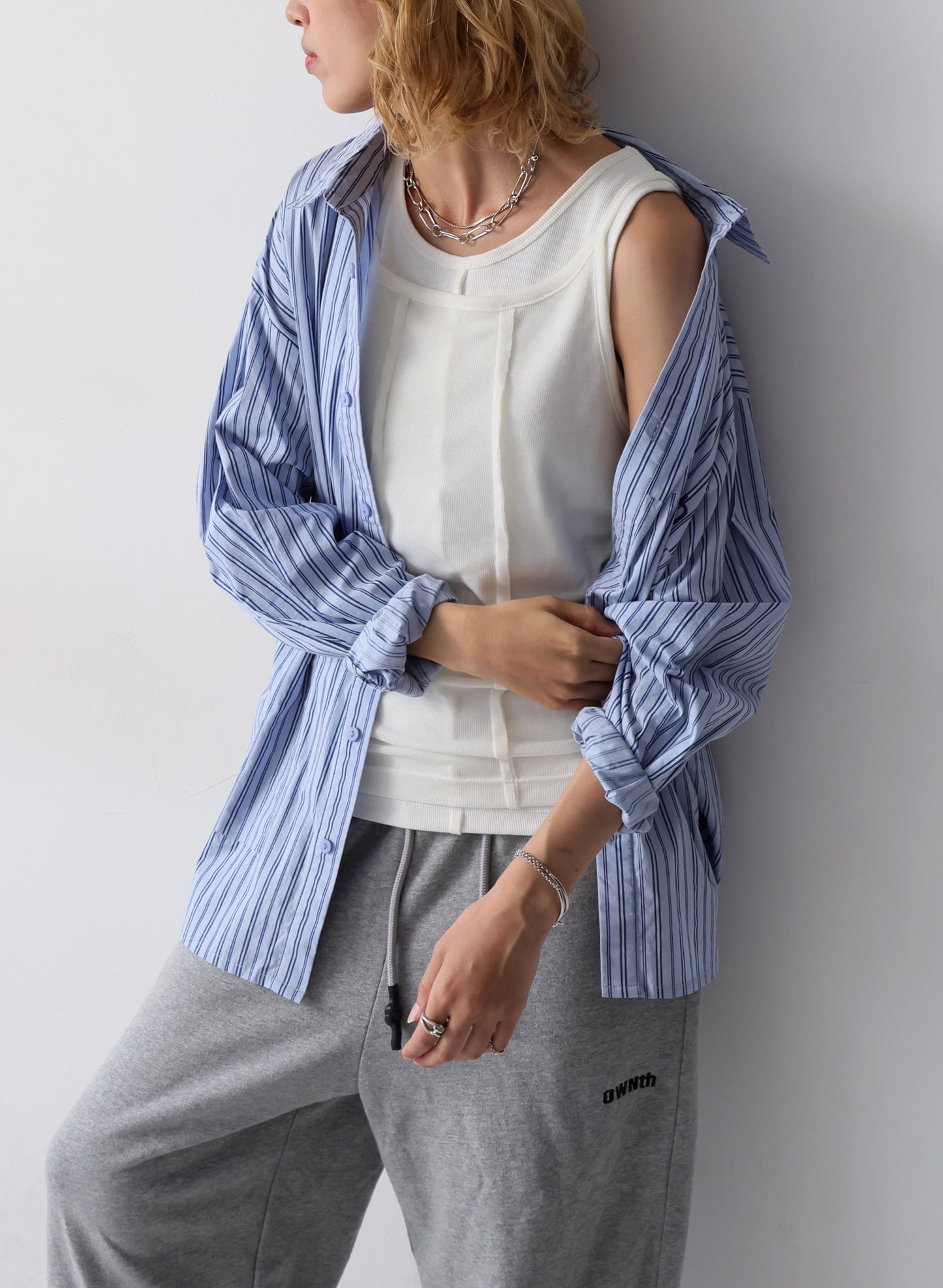 OWNth(オンス) ロングネックレス きれいめ レディース シルバー