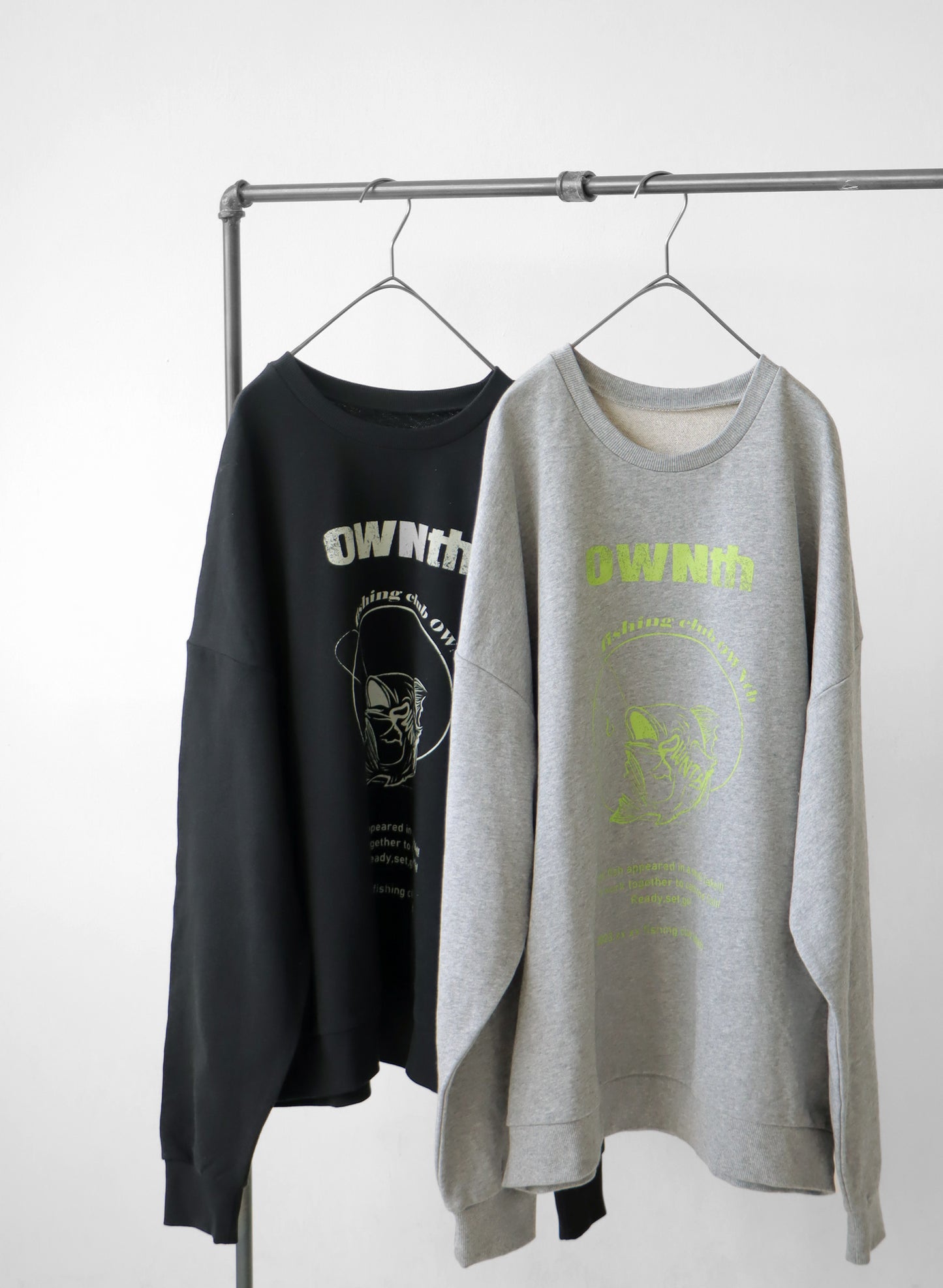 OWNth(オンス) クラックプリントオーバークルーネックプルオーバー きれいめ レディース