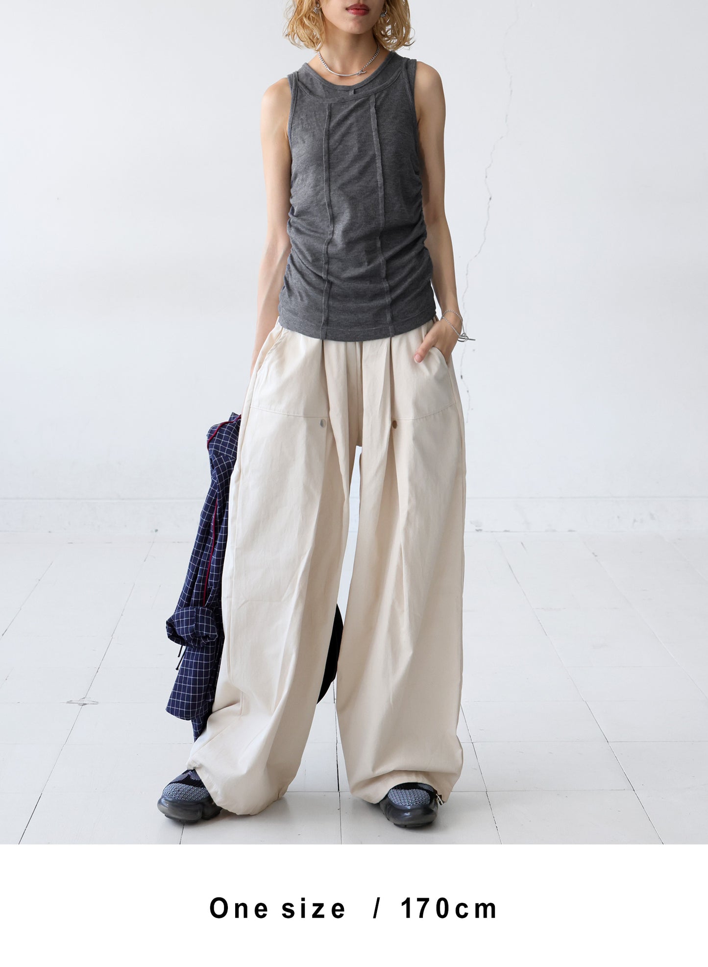 OWNth(オンス) 3wayレイヤードキャミタンク きれいめ レディース グレー