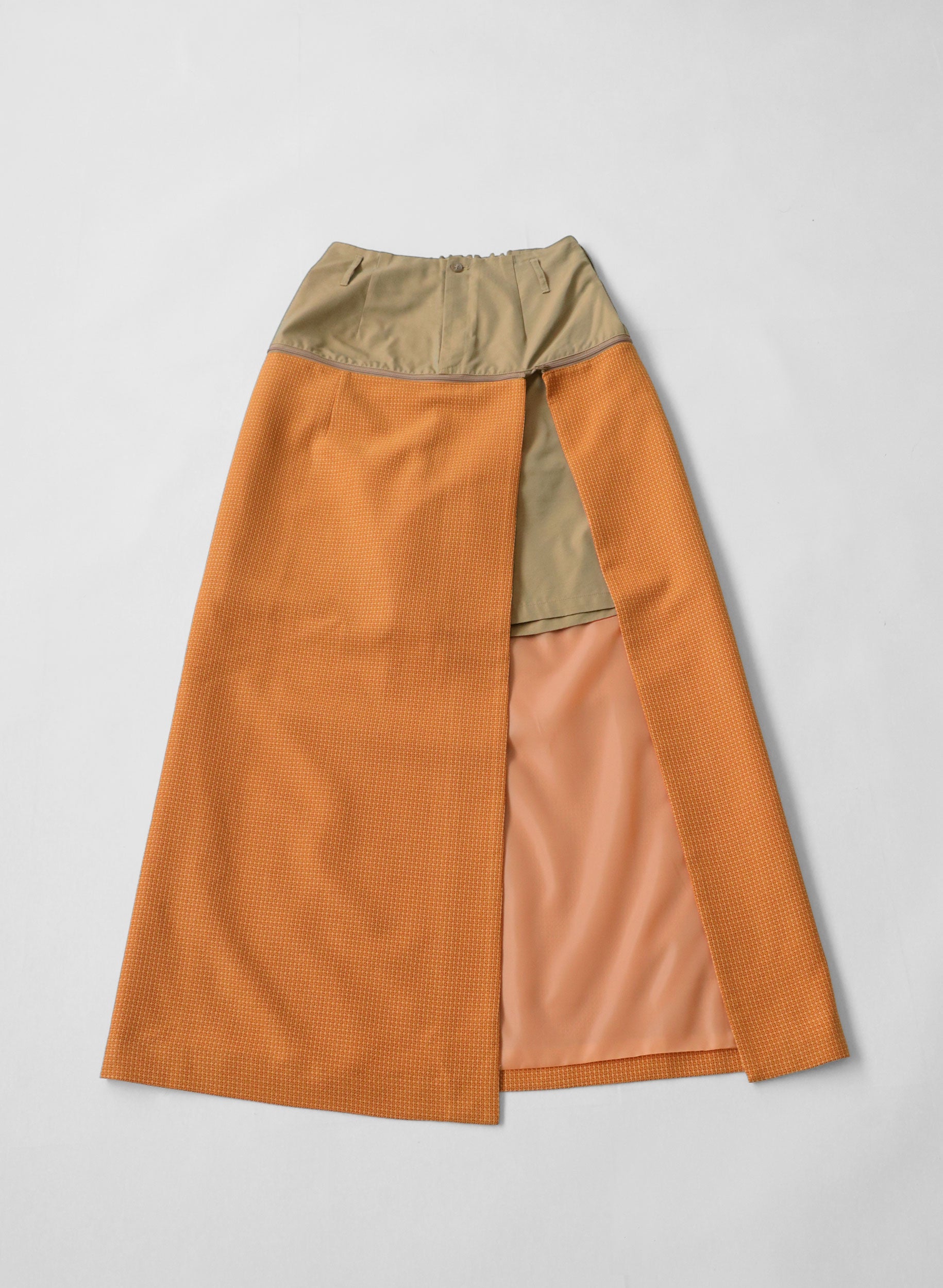 OWNth(オンス) ハーフパンツ×ロングスカート きれいめ レディース ベージュ