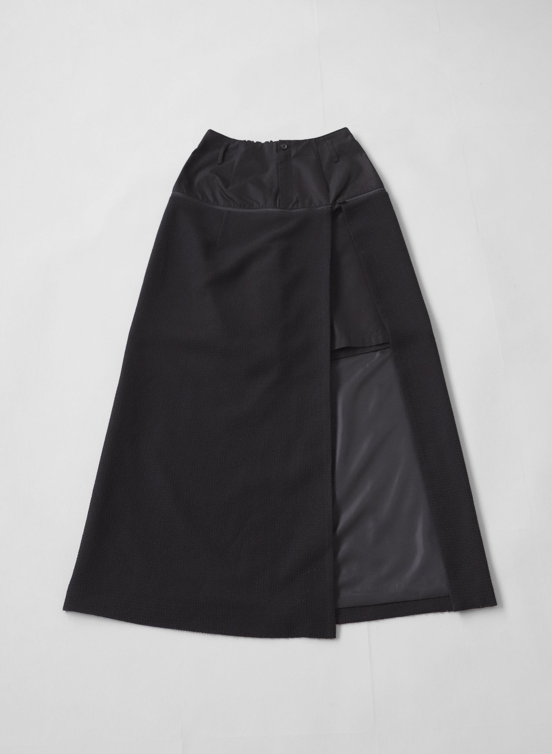 OWNth(オンス) ハーフパンツ×ロングスカート きれいめ レディース ブラック 黒