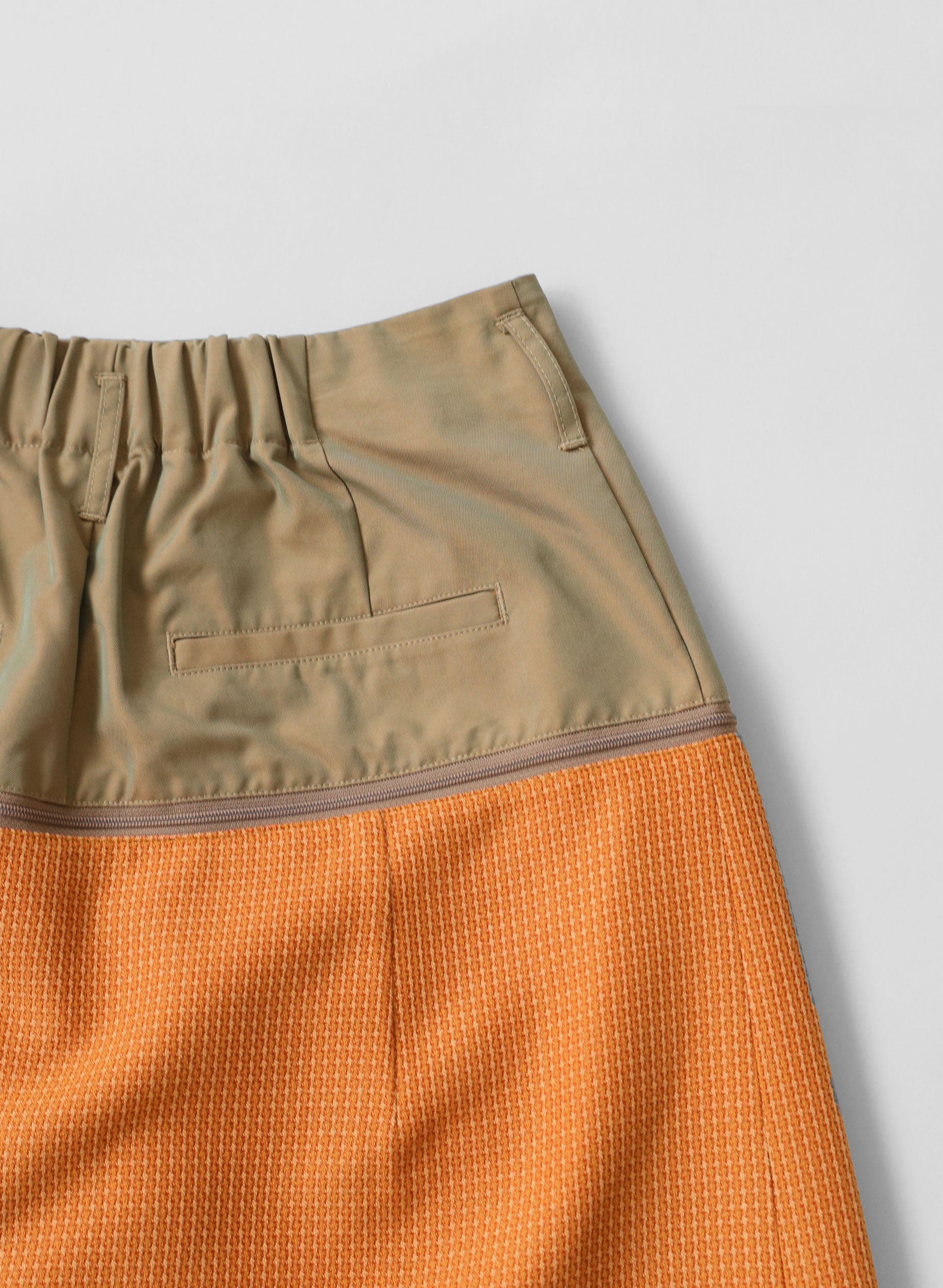 OWNth(オンス) ハーフパンツ×ロングスカート きれいめ レディース 背面
