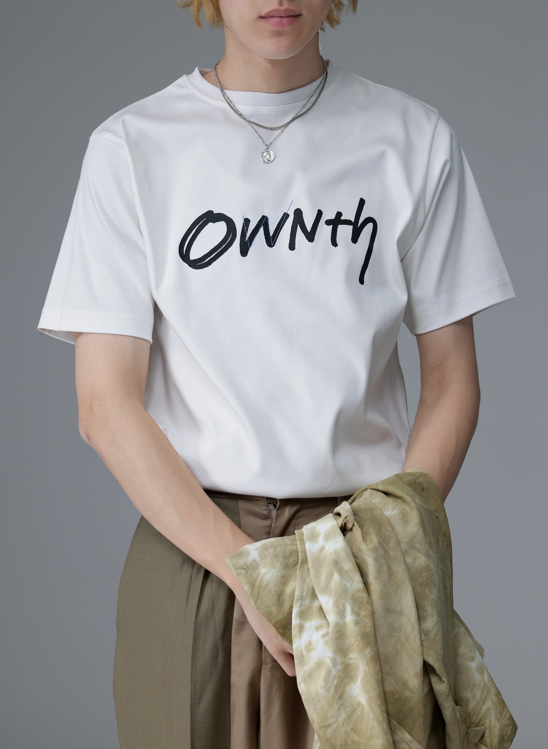 OWNth-オンス-】ステッチデザインロゴTシャツ -ユニセックス-