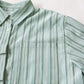 OWNth(オンス) アシメデザインストライプハーフスリーブシャツ きれいめ レディース　胸ポケット