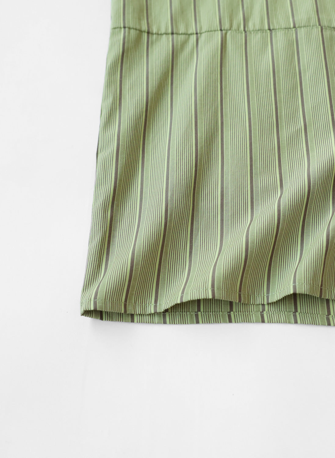 OWNth(オンス) フラップデザインランダムストライプオーバーシャツ きれいめ レディース　裾