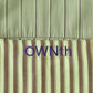 OWNth(オンス) フラップデザインランダムストライプオーバーシャツ きれいめ レディース　ロゴ
