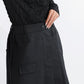 OWNth(オンス) バック刺繍アシメプリーツスカート きれいめ レディース　ブラック　黒