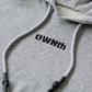 OWNth(オンス) シュリンクチップコードデザイン”OWNth”ロゴフーディー きれいめ レディース　ロゴ