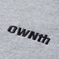 OWNth(オンス) デザインドッキングロゴスウェット きれいめ レディース　ロゴ