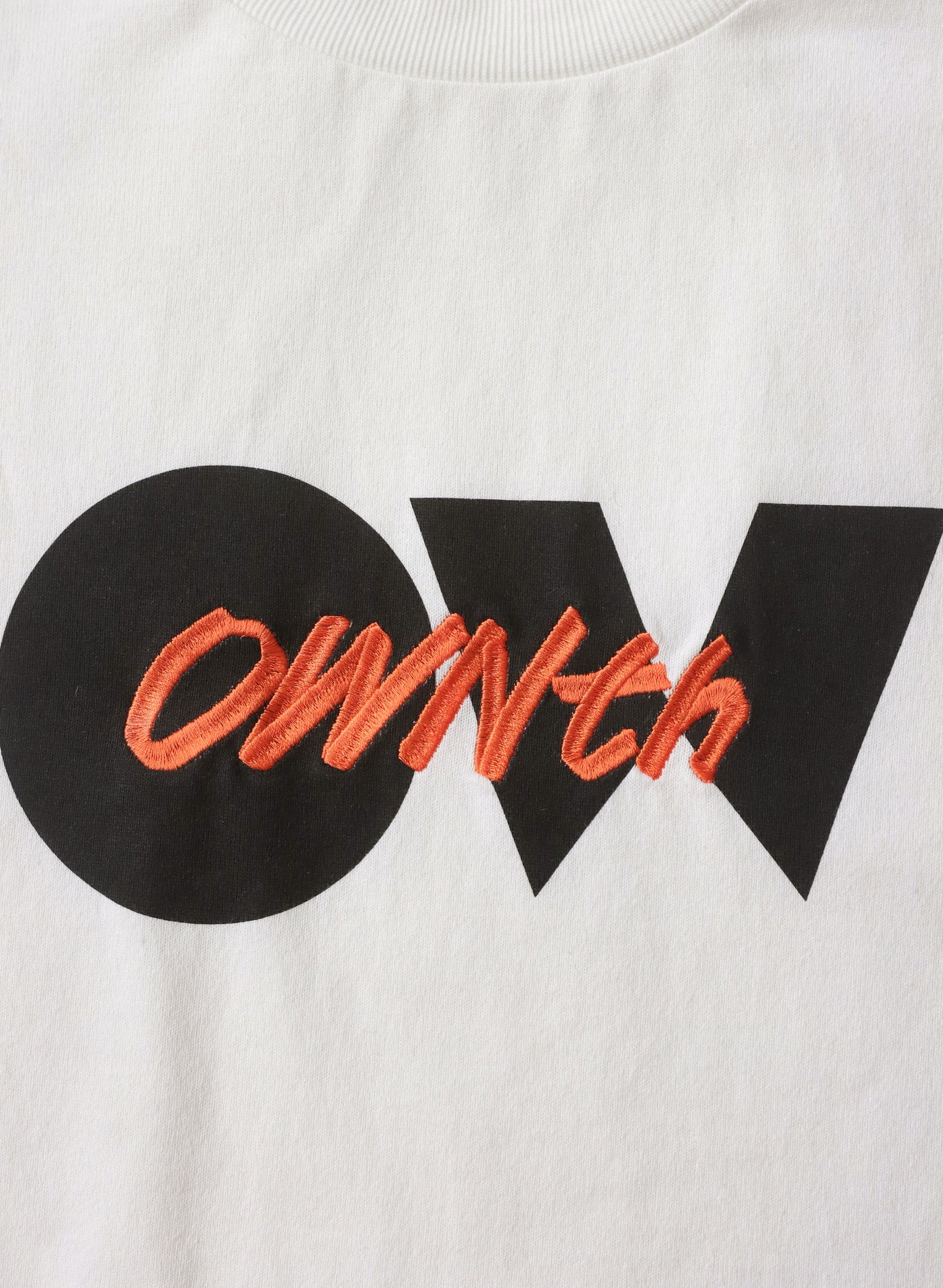 OWNth(オンス) ロゴ刺繍Ｔシャツ きれいめ ユニセックス　ロゴ